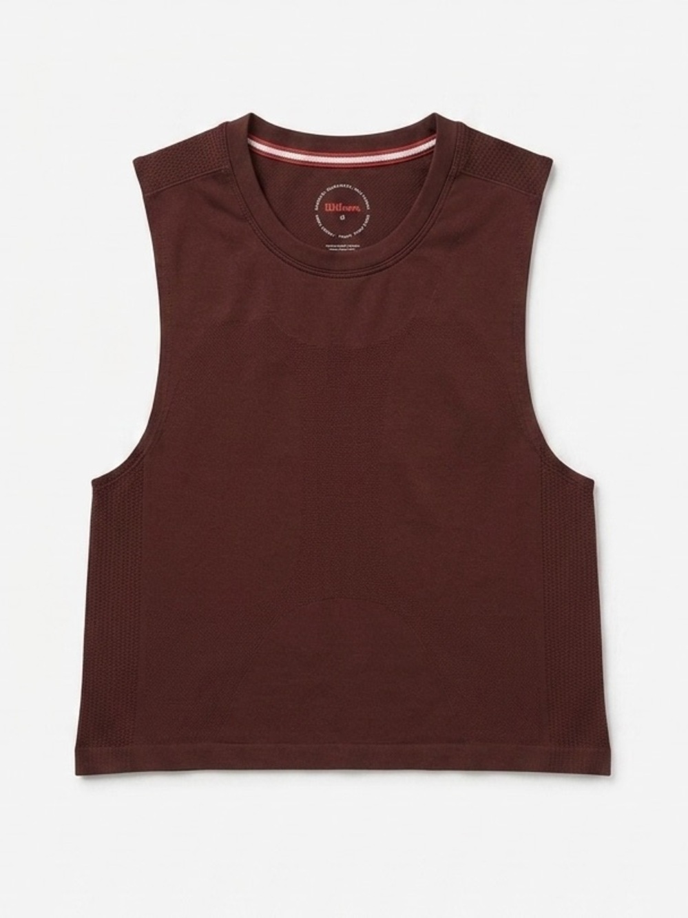 Wilson Rust Red Breaker Sleeveless Tennis Tank Top